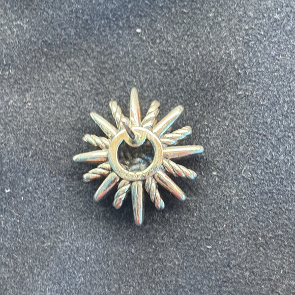 David Yurman Starburst Collection Sterling Silver and Diamond Earrings - Picture 3 of 4